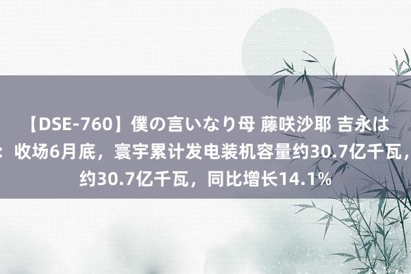 【DSE-760】僕の言いなり母 藤咲沙耶 吉永はるか 国度动力局：收场6月底，寰宇累计发电装机容量约30.7亿千瓦，同比增长14.1%