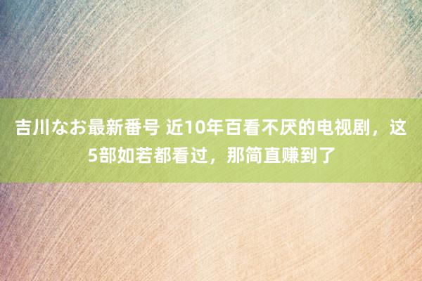 吉川なお最新番号 近10年百看不厌的电视剧，这5部如若都看过，那简直赚到了