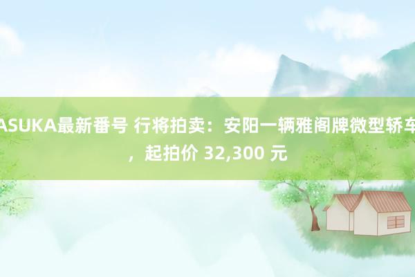 ASUKA最新番号 行将拍卖：安阳一辆雅阁牌微型轿车，起拍价 32,300 元