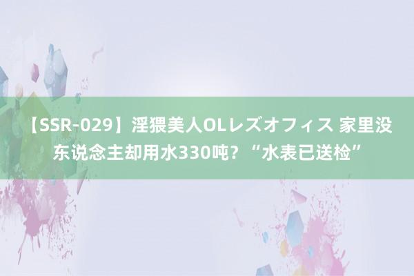 【SSR-029】淫猥美人OLレズオフィス 家里没东说念主却用水330吨？“水表已送检”